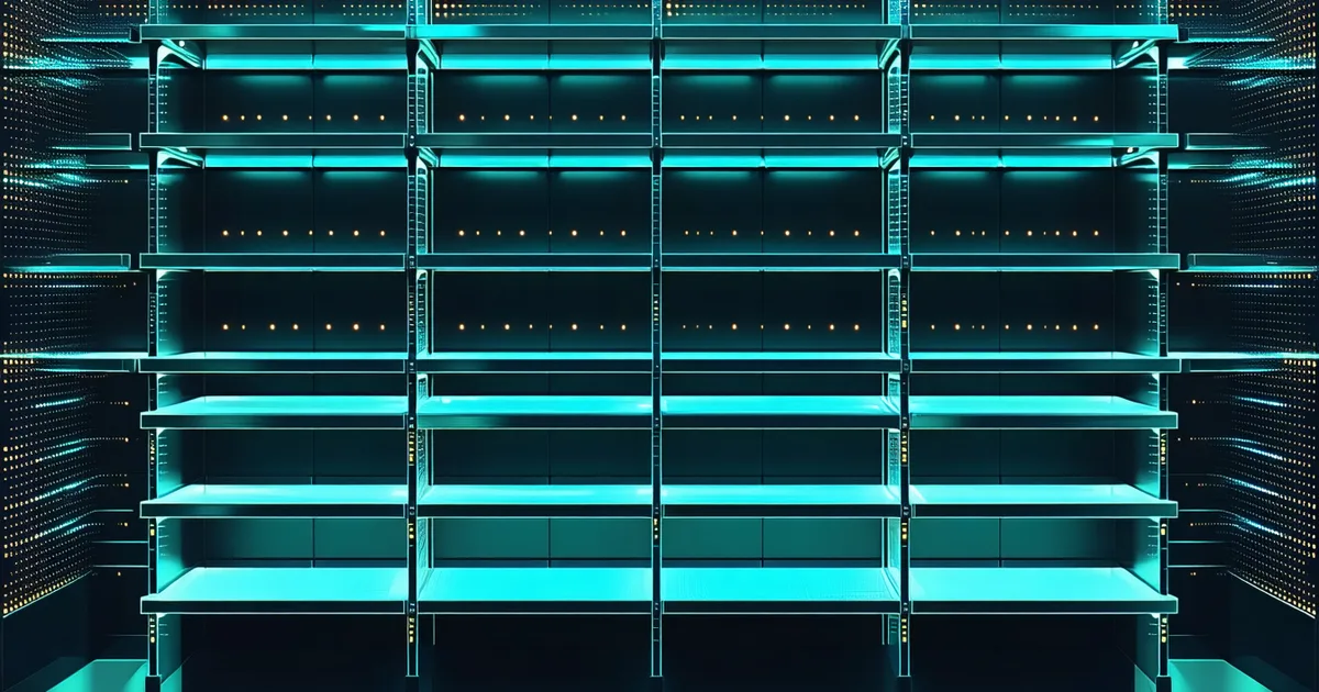 Visual concept showing retail shelf with gap analysis overlay and AI intelligence layer
